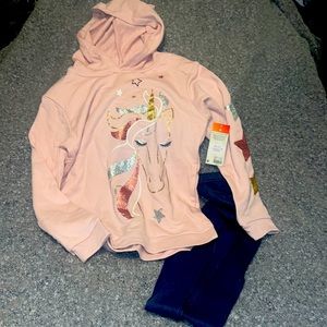 BNWT 2pc set hoodie/leggings kids 8